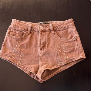 Fashion Nova Brown Jean Shorts